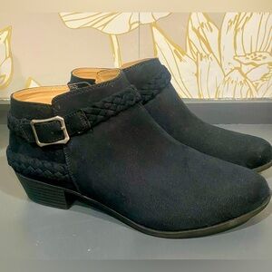 Life Stride black booties, Size 9, never worn